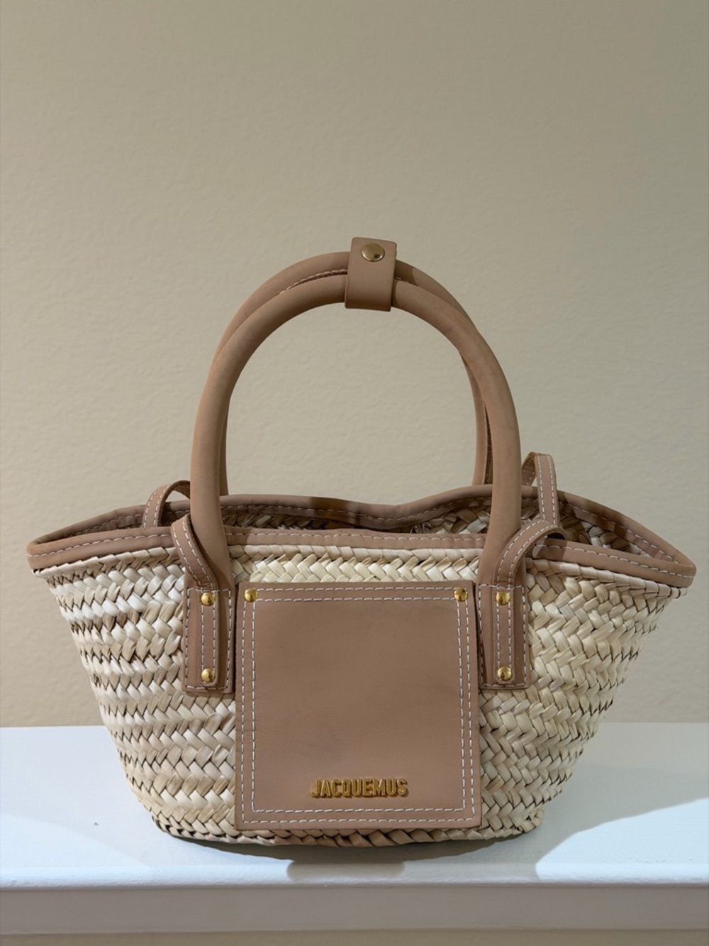 Jacquemus - Mini beach basket bag - Light Brown - Picture 8 of 8